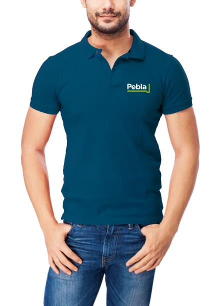 Pebia T-shirt granatowy